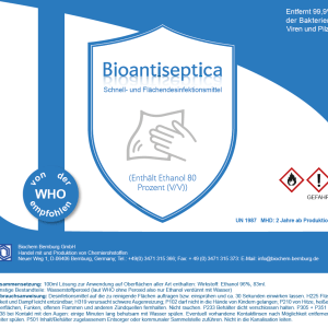 1 L Flasche Bioantiseptica-F Flächendesinfektion mit Sprühkopf
